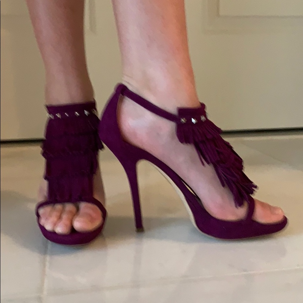 Dior fringe sandals in suede